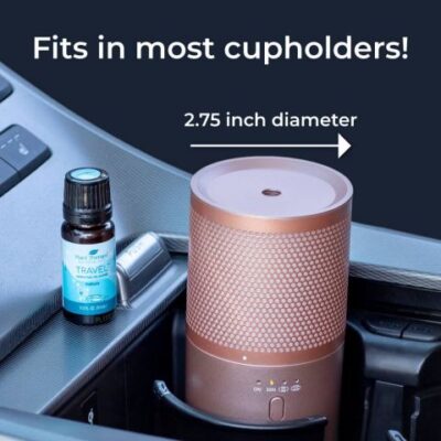 Portable Diffuser with Travel Pack Essential Oil (Rose Gold - Image 4