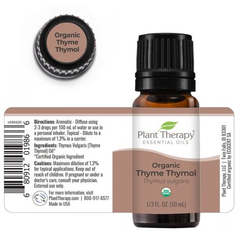 Thyme Thymol Organic Essential oil 10ml - Image 3