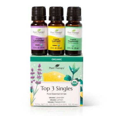 Top 3 Organic Singles Set 10ml (Lemon, Lavender,Peppermint)